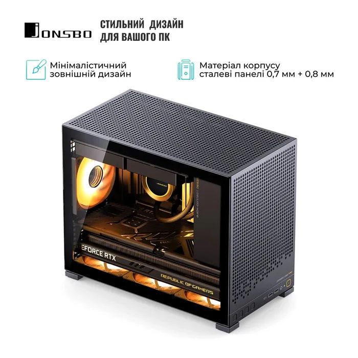 Корпус для ПК JONSBO D32 PRO Black зображення 6