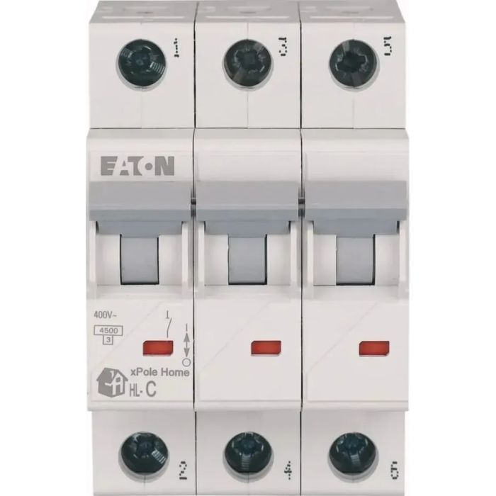 Автоматический выключатель Eaton 3-п. С 16А HL 4.5кА изображение 2