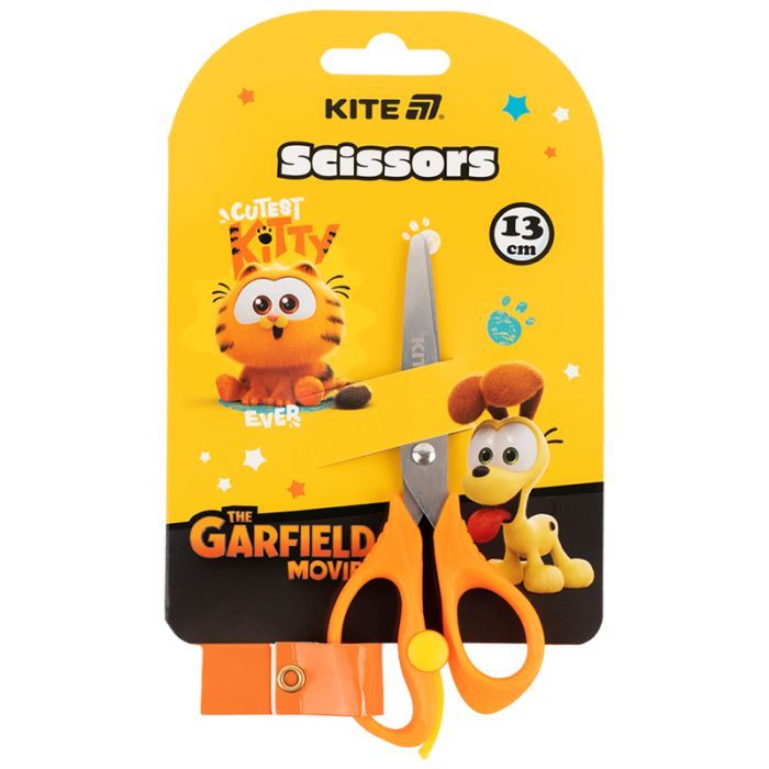 Ножиці Kite з пружиною Garfield, 13 см (GF25-129) зображення 2