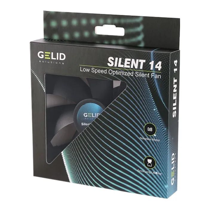Кулер до корпусу Gelid Solutions Silent 14 Black 140 mm (FN-PX14-11) зображення 6