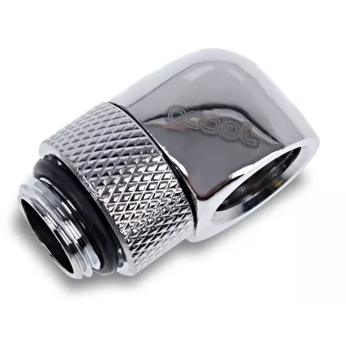 Фитинг для СЖО Alphacool Eiszapfen L-connector rotatable - 4pcs Set - Chrome (17616) изображение 4