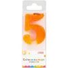 Свеча Maxi "5" із блискітками, що іскриться, 4,5 см, на торт (MX622081-5)