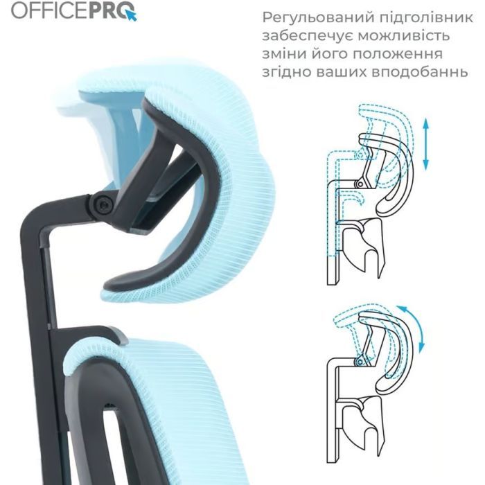 Офісне крісло OfficePro Harmony OC310-B-BL-BL (OC310-B-BL-BL) зображення 7