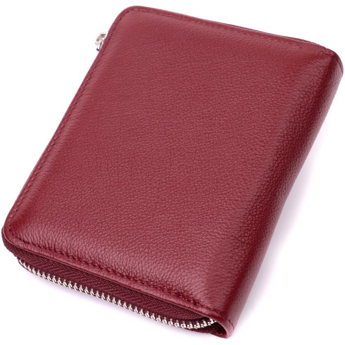 Гаманець ST Leather З натуральної шкіри Бордовий (19487) зображення 2