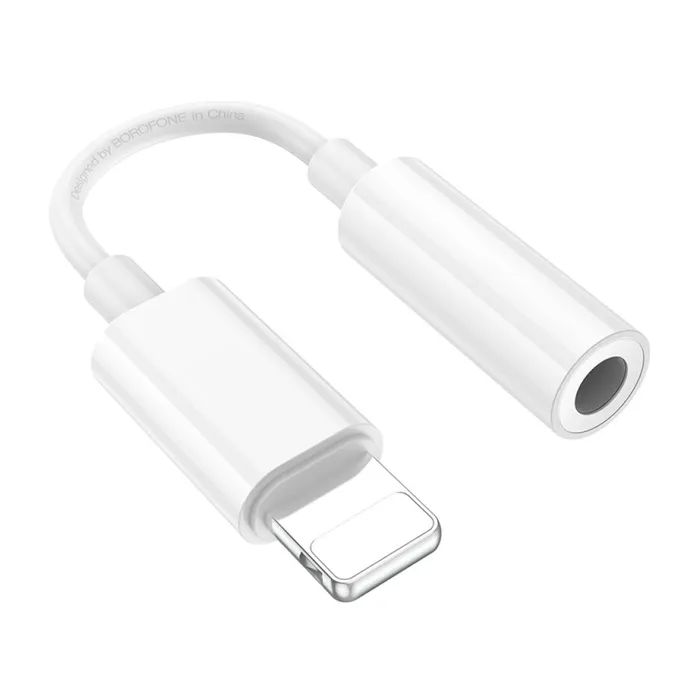 Перехідник Lightning to 3.5mm F white BOROFONE (6941991111143) зображення 2