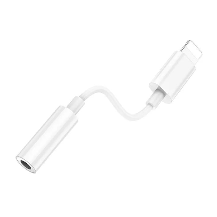 Перехідник Lightning to 3.5mm F white BOROFONE (6941991111143) зображення 4