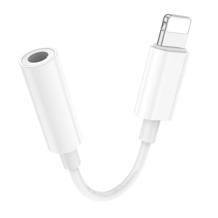 Перехідник Lightning to 3.5mm F white BOROFONE (6941991111143) зображення 5