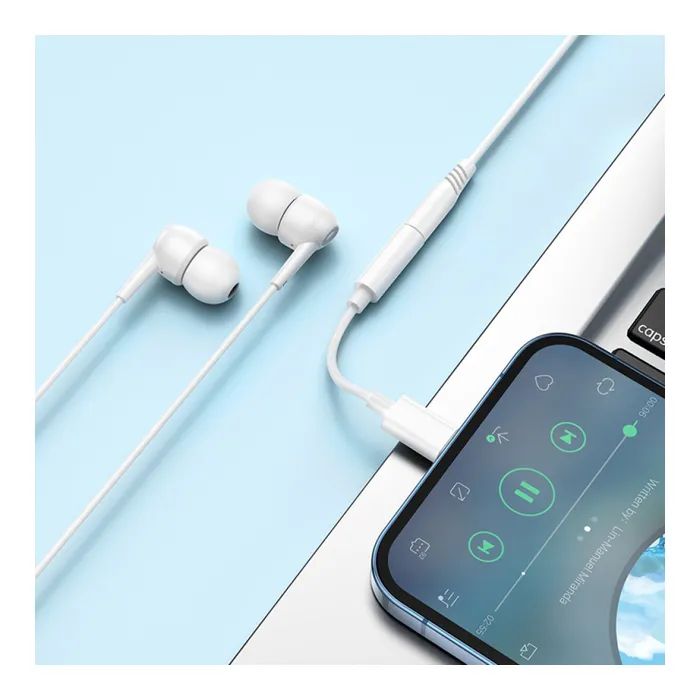 Перехідник Lightning to 3.5mm F white BOROFONE (6941991111143) зображення 7