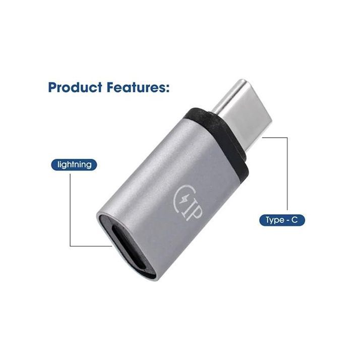 Переходник Lightning F to USB-C M gray XoKo (XK-AC-027) изображение 3
