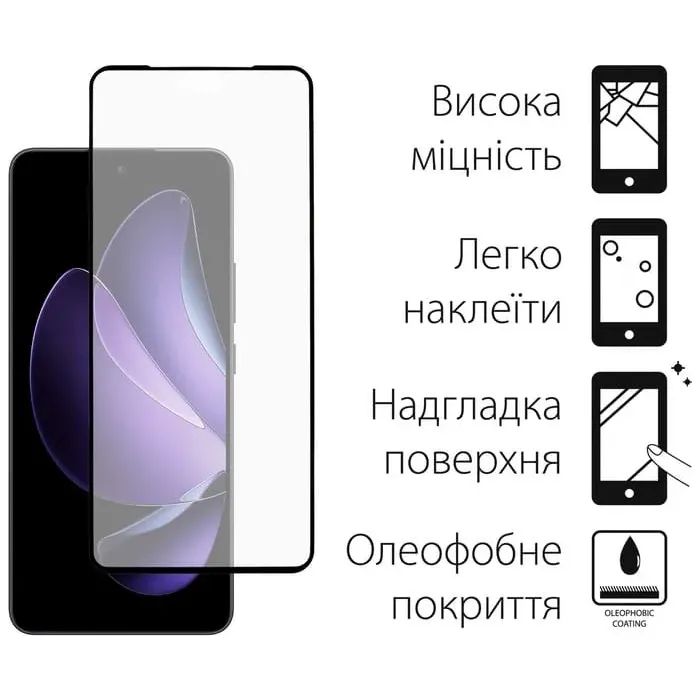 Чохол до мобільного телефона Dengos Oppo Reno 13F 4G Case Carbon + 2 Glass (Purple) (DG-CTG2P-23) зображення 3
