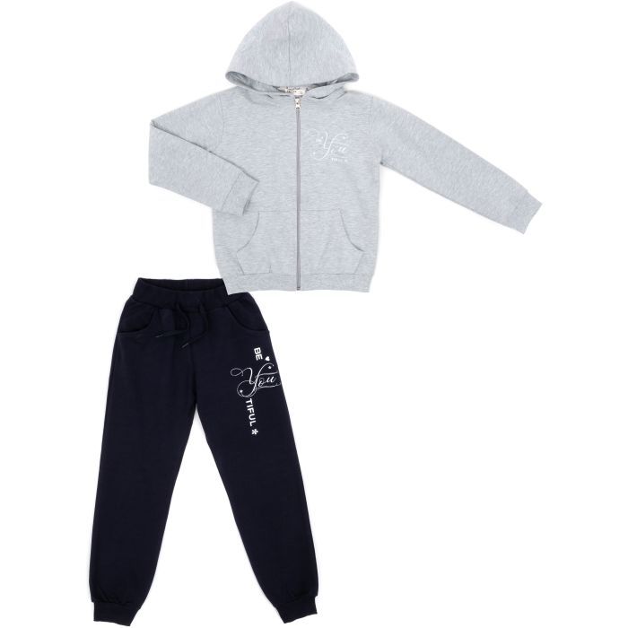 Спортивний костюм дитячий Breeze BE YOU TIFUL (22099-140G-gray)