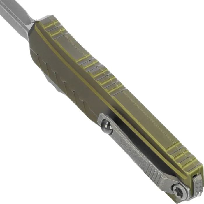 Ніж Microtech Cypher II D/E OTF, Apoc, руків'я OD green (1242-10APOD) зображення 5
