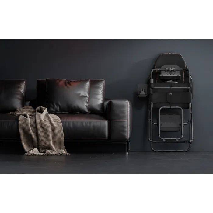 Кресло игровое GamePro з кріпленням для керма, педалей та коробки передач Black (RS400B) изображение 11