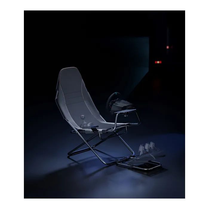 Кресло игровое GamePro з кріпленням для керма, педалей та коробки передач Black (RS400B) изображение 9