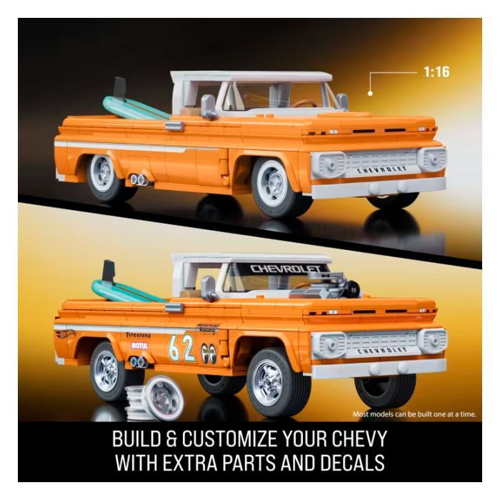 Конструктор Mattel Brick Shop Hot Wheels Elite Chevy 858 деталей (JFT20) изображение 2