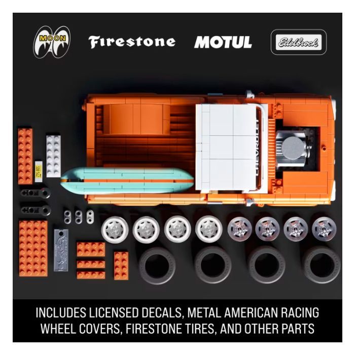 Конструктор Mattel Brick Shop Hot Wheels Elite Chevy 858 деталей (JFT20) изображение 3