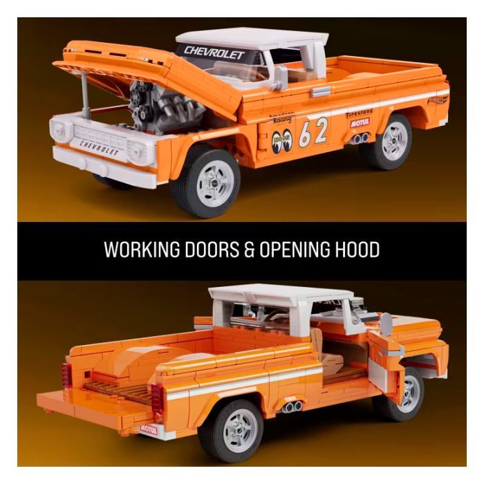 Конструктор Mattel Brick Shop Hot Wheels Elite Chevy 858 деталей (JFT20) изображение 5