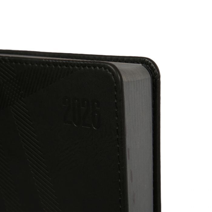 Еженедельник Leo planner А5 датированный 2026 "Nero", жесткий, черный, 368 страниц (252687) изображение 3