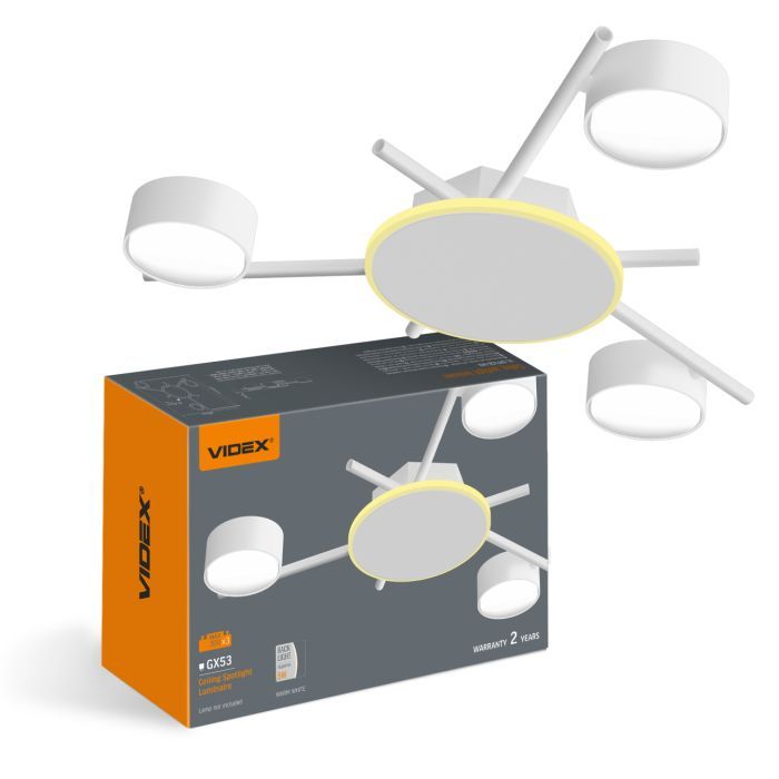 Світильник Videx під лампу 3xGX53 (VL-SPF20B-WB) зображення 2