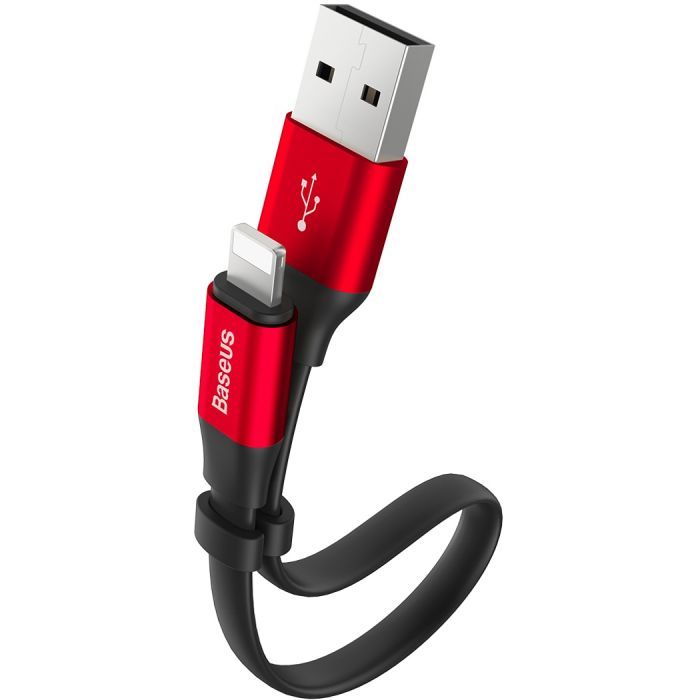 Дата кабель USB 2.0 AM to Lightning 0.23m 2A black Baseus (CALMBJ-B01)