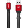 Дата кабель USB 2.0 AM to Lightning 0.23m 2A black/red Baseus (CALMBJ-B91) изображение 2