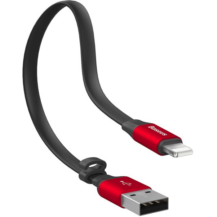 Дата кабель USB 2.0 AM to Lightning 0.23m 2A black Baseus (CALMBJ-B01) изображение 4