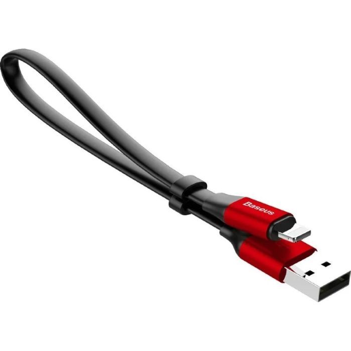 Дата кабель USB 2.0 AM to Lightning 0.23m 2A black Baseus (CALMBJ-B01) изображение 5