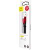 Дата кабель USB 2.0 AM to Lightning 0.23m 2A black/red Baseus (CALMBJ-B91) изображение 6