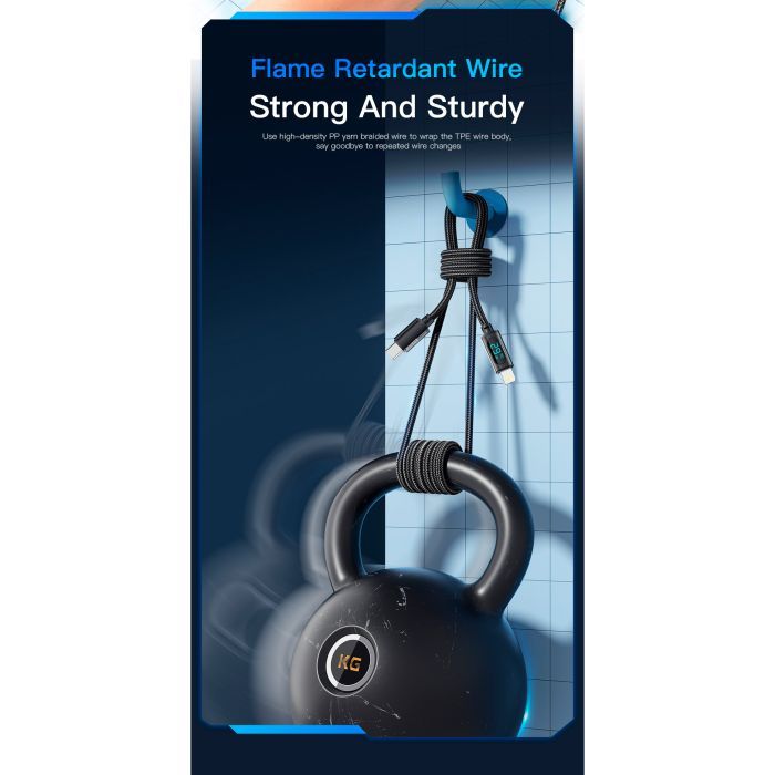 Дата кабель USB-C to Lightning 1.0m 29W LED black Essager (EXCTL-XY01-P) изображение 11