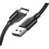 Дата кабель USB 2.0 AM to USB-C 0.25m 3A US287 black Ugreen (60114)