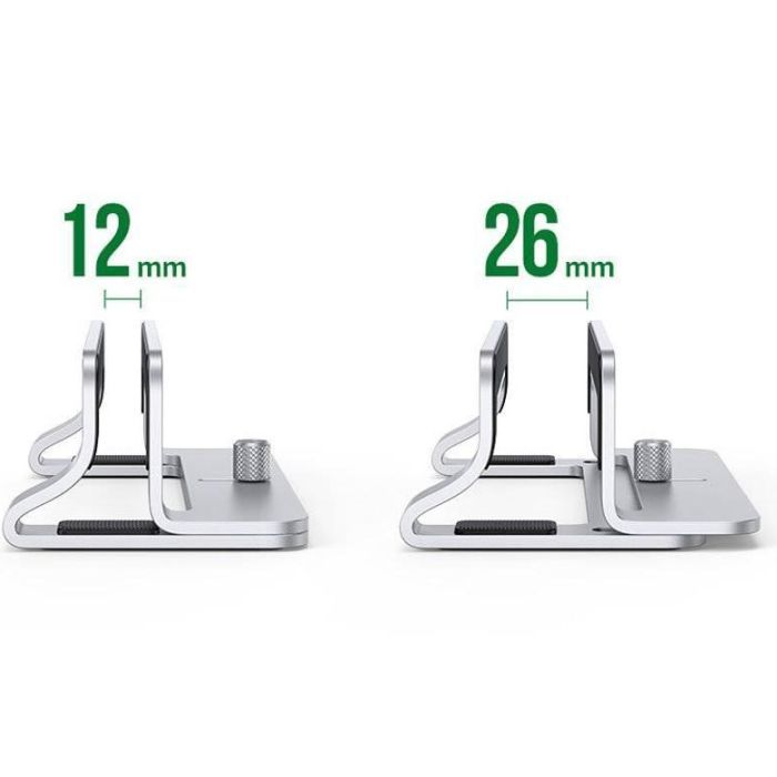 Подставка для ноутбука Ugreen LP258 Vertical Laptop Stand Silver (20471) изображение 3