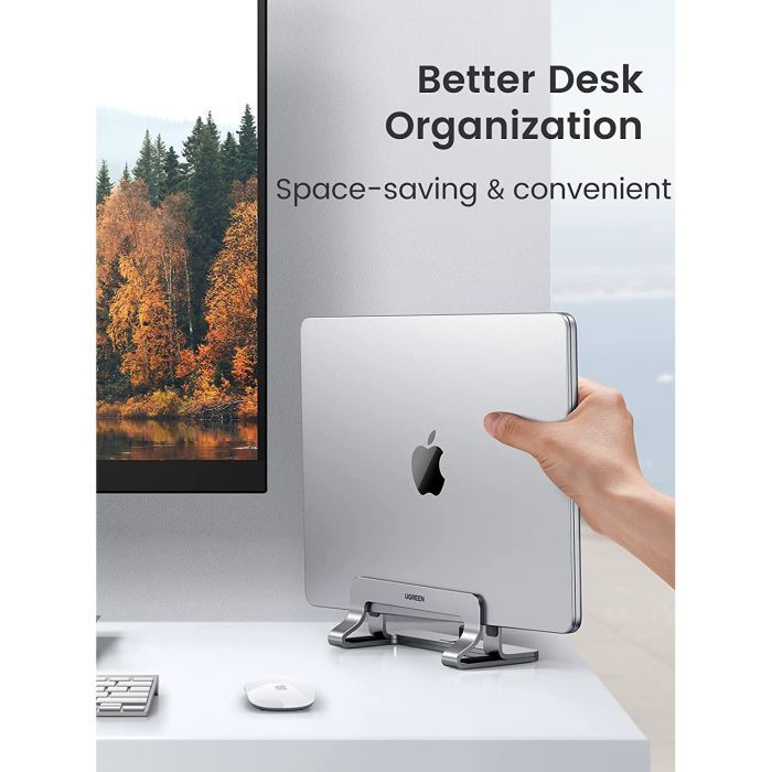 Подставка для ноутбука Ugreen LP258 Vertical Laptop Stand Silver (20471) изображение 4