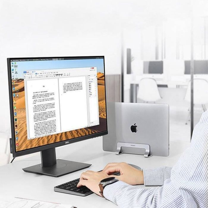 Подставка для ноутбука Ugreen LP258 Vertical Laptop Stand Silver (20471) изображение 9
