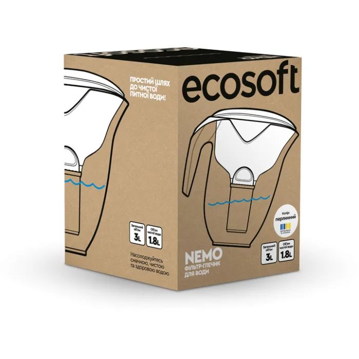 Фільтр-глечик Ecosoft НЕМО перлинний 3л (4820056807097) зображення 7
