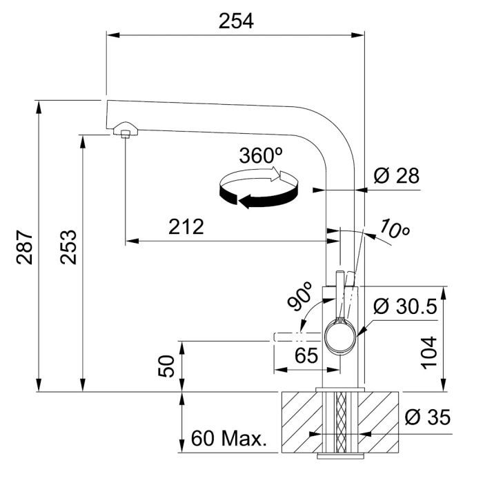 Змішувач Franke Lina L Clear Water (120.0730.779) зображення 9