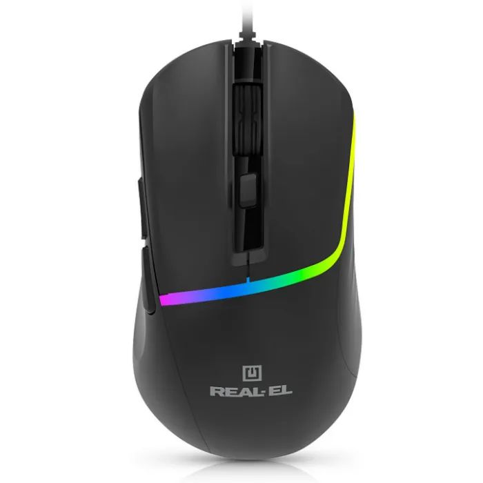 Мишка REAL-EL RM-530 USB Black (EL123200053)