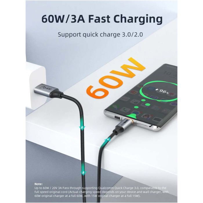 Дата кабель USB 3.1 AM to USB-C 1.5m Cabletime (CA915231) изображение 4