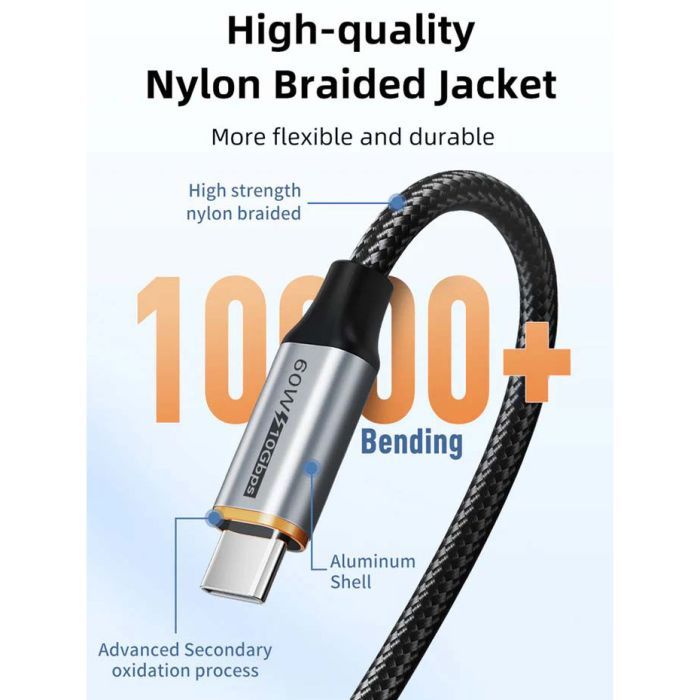 Дата кабель USB 3.1 AM to USB-C 1.5m Cabletime (CA915231) изображение 5