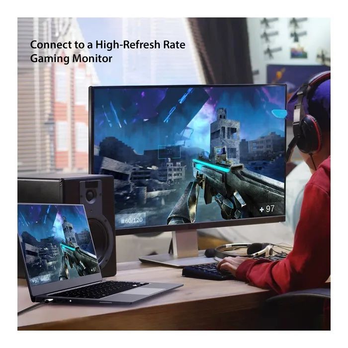 Кабель мультимедійний USB-C to HDMI M 1.8m 8K 60Hz LED RGB J5create (JCC157-N) зображення 8