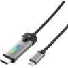 Кабель мультимедійний USB-C to HDMI M 1.8m 8K 60Hz LED RGB J5create (JCC157-N)