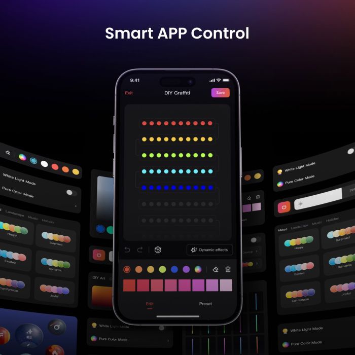 Гірлянда Yeelight Permanent Outdoor Lights зовнішнє 15 м 12V, BLE (YLYDD-0044) зображення 7