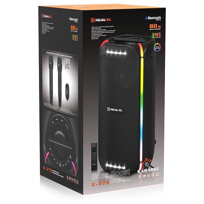 Акустическая система REAL-EL X-775 Black (EL121600032) изображение 11