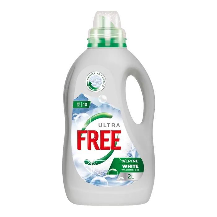 Гель для прання Free Alpine Freshness White З ароматом свіжості 2 л (4820196011507)