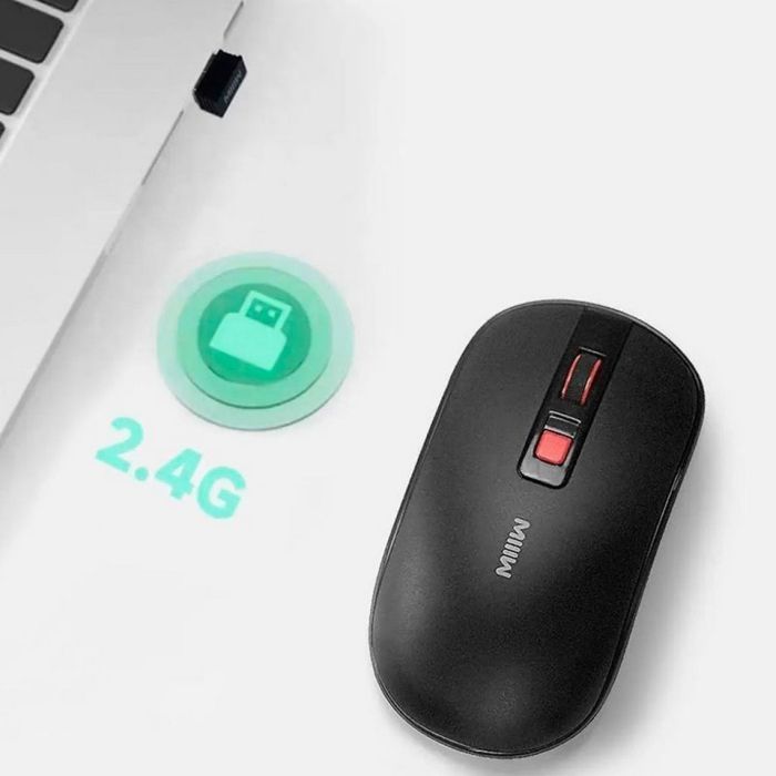 Мишка Xiaomi MiiiW Lite Wireless/Bluetooth White (MW23M21 White) зображення 5