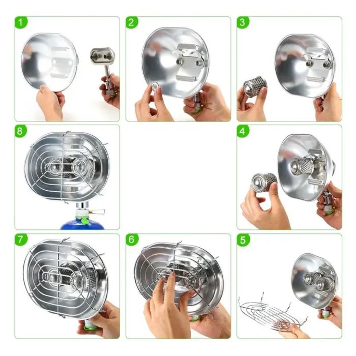 Газовий обігрівач BRS Набір BRS-H22 + балон різьбовий (BRS-H22Q-G450) зображення 11