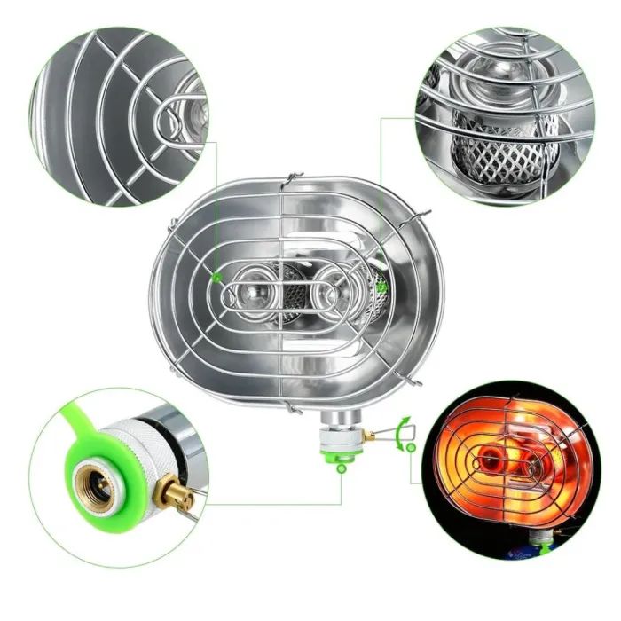 Газовий обігрівач BRS Набір BRS-H22 + балон різьбовий (BRS-H22Q-G450) зображення 4