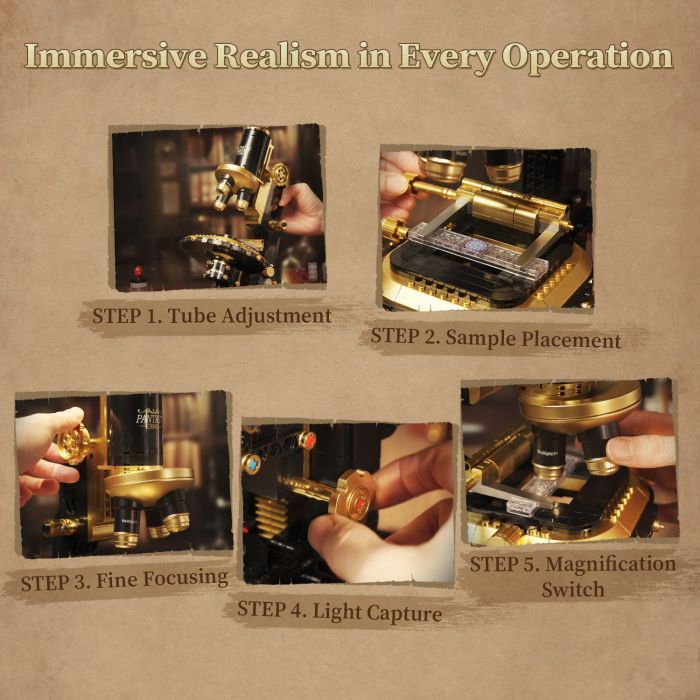 Конструктор Pantasy Retro Collection Мікроскоп (85034) зображення 4