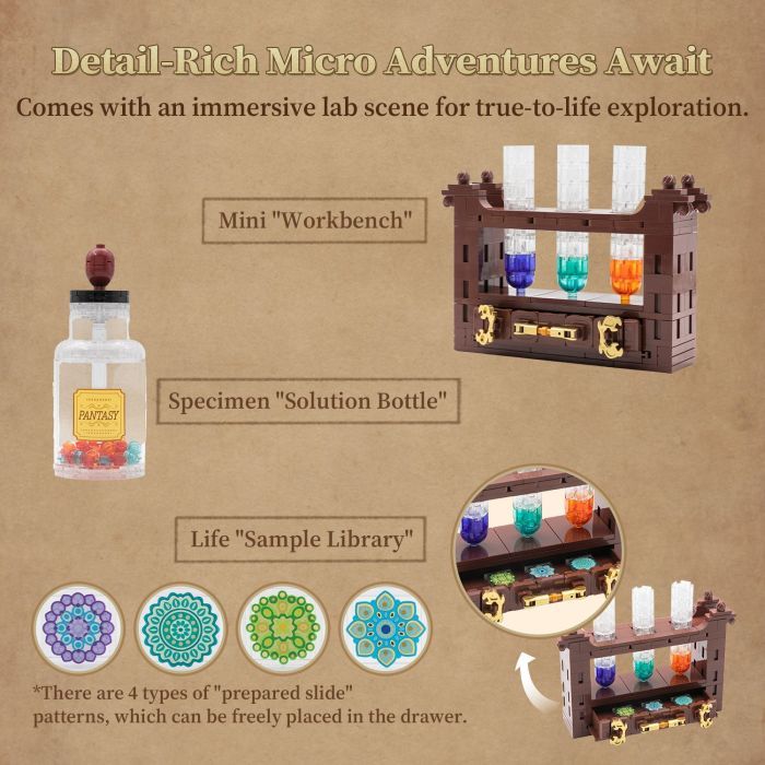Конструктор Pantasy Retro Collection Мікроскоп (85034) зображення 5