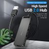 Концентратор Vention USB 2.0 to 4xUSB 2.0 black (CHMBB) зображення 3