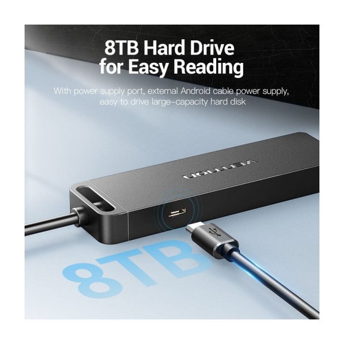 Концентратор Vention USB 2.0 to 4xUSB 2.0 black (CHMBB) зображення 4